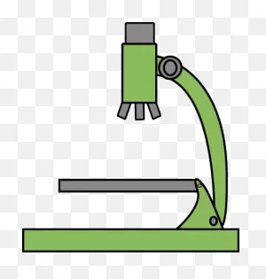 Green Microscope Clip Art - Green Microscope Vector Image