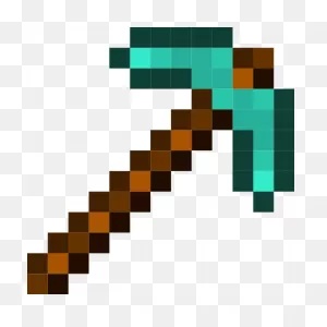Minecraft Diamond Pickaxe By Angelkitty17 On 