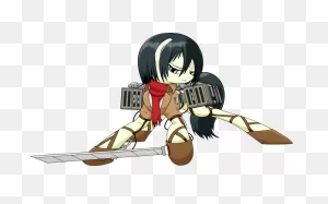 Attack On Equestria - Mikasa (Wip) By Parallaxmlp