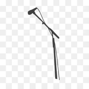 Microphone On Stand Vector Drawing | Free PNG-WebP