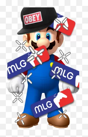 Mlg Sticker - Super Mario Bros Clipart - Large Size Png Image - ClipartFlare