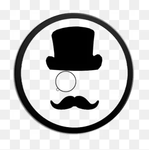 Moustache & Monocle Toilet Sticker