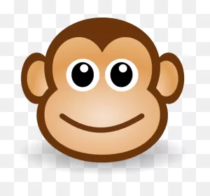 Happy Monkey Face At ClipartFlarecom Vector Online Clipart Free Image ClipartFlare.com 