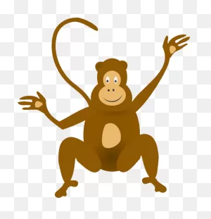 Upside Down Hanging Monkey Clipart Free Clipart 2 ClipartFlare ClipartFlare.com 