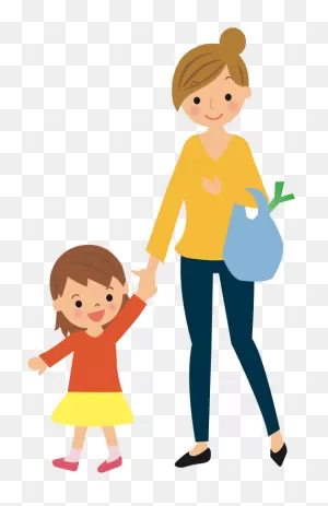 Shopping With Mother - ClipartFlare