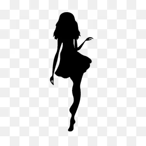 Silhouette Fashion Woman Sticker Drawing - Model Clipart Png ClipartFlare.com 