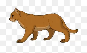 Download Vector Lion Mountain - Mountain Lion Clipart Png Image ClipartFlare.com 