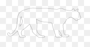 Mountain Lion Silhouette - Free Vector Silhouettes | ClipartFlare