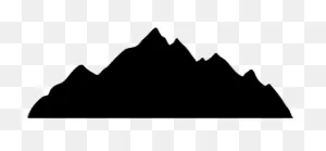 Range Clipart Mountain Profile - Silhouette Of A Mountain - Png ClipartFlare.com 