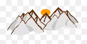 Mountain Range Clip Art Black And White Free - ClipartFlare
