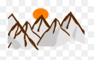 Range Clipart Mountain Sunset - Mountain Range Cartoon - Png ClipartFlare.com 