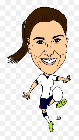 Alex Morgan - Cartoon Clipart - Large Size Png Image - ClipartFlare