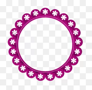 Purple Round - Moldura Redonda Azul Png Clipart - Full Size ClipartFlare.com 