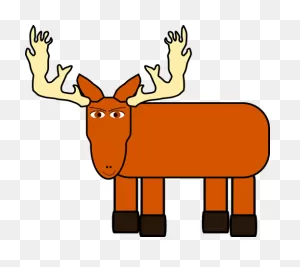 Cartoon Image Of A Moose | Public Domain Vectors