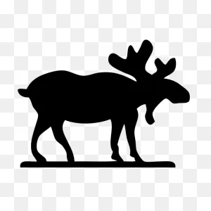 Moose Silhouette Vector | Free PNG-WebP
