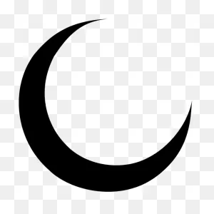 Download Hd Moon Clipart - Half Moon Black Transparent Png Image ClipartFlare.com 