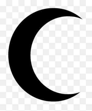 Moon Clipart Black And White Solid Black Crescent Moon - Crescent ClipartFlare.com 