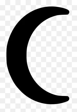 Crescent Vector PNG-WebP- - Crescent Moon Symbol Waning Clipart - Full ClipartFlare.com 