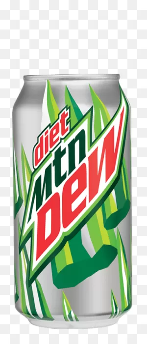 Mountain Dew Silver Can Transparent Png - Stickpng