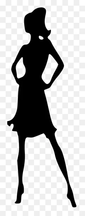 Fashion Model Silhouette Png Clip Royalty Free Stock - Watch Out ClipartFlare.com 