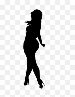 Plus-Size Woman 3D Render - Free Svg Image & Icon. | Silhouette ClipartFlare.com 