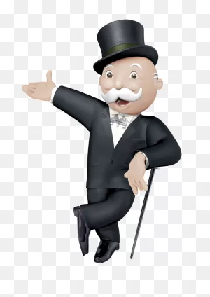Mr Monopoly Standing Transparent Png - Stickpng