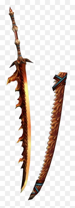 Fire Sword Png - Monster Hunter World All Longswords Clipart ClipartFlare.com 