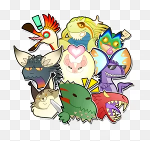 Monster Hunter World Stickers - (916X872) Png Clipart Download