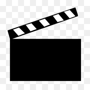 Clapperboard Clipart Chalk - Movie Clapper Board Png - (720X720 ClipartFlare.com 