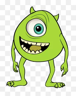 How To Draw Mike Wazowski From Monsters, Inc - Drawing Mike ClipartFlare.com 