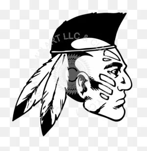 Head With Mohawk Profile - Draw An Indian Head - (350X361) Png ClipartFlare.com 