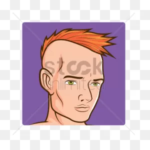 Man With Mohawk Vector Image - 1357488 | Stockunlimited