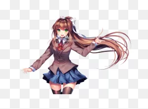 Doki Doki Literature Club: Monika By Sasucchi95. ClipartFlare.com On ClipartFlare.com 