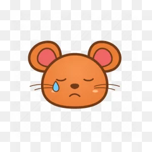 Animal, Cute, Emoji, Mouse, Sad Icon - Download On Iconfinder