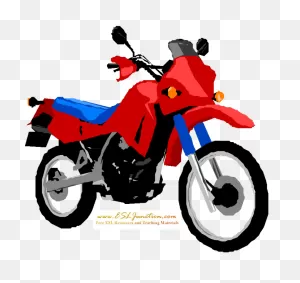 Dirt Bike Motocross - Flash Card Of Motorbike Clipart - Full Size ClipartFlare.com 