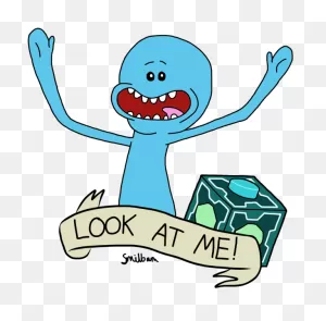 Download Mr Meeseeks Png - Look At Me Cartoon - Full Size Png ClipartFlare.com 