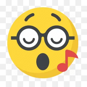 Music Emoji, Music Note, Singing, Smiley, Whistle Icon - Download On ClipartFlare.com 