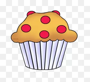 Miniclips:muffins Clip Art By Phillip Martin, Cranberry Muffin