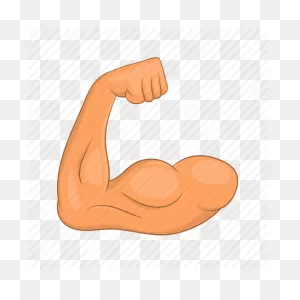 Cartoon Muscle Arm - Muscles Cartoon - (512X512) Png Clipart Download