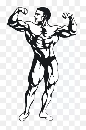 Muscle Man Clip Art - ClipartFlare
