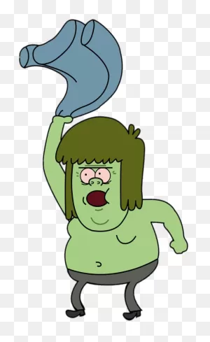 Regular Show Muscle Man Takes Off Shirt - Muscle Man Regular Show ClipartFlare.com 
