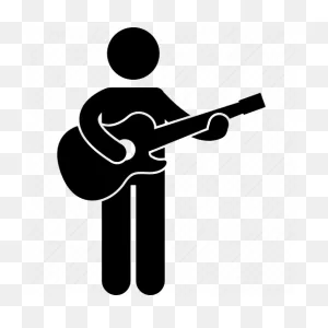 Guitar, Guitarist, Man, Musician, Person, Standing, Strumming Icon ClipartFlare.com 