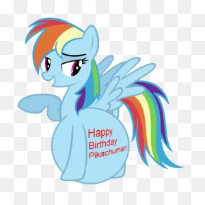 Happy Birthday Pikachuman 18 By Dashievore - My Little Pony ClipartFlare.com 