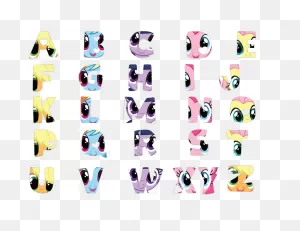 My Little Pony Clip Art Letters - Party With Unicorns | Beyblade ClipartFlare.com 