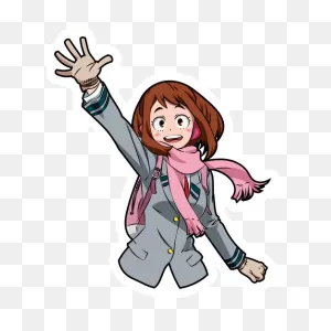 My Hero Academia Ochaco Uraraka Sticker - Sticker Mania