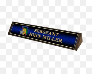 Fahn Low Angle Name Plate - • Chiefmart • Copbay • Copsarecool