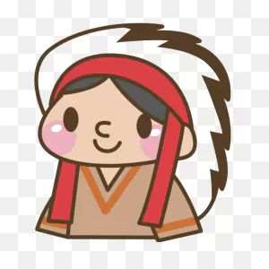 American Native Cartoon Clip Art | Free PNG-WebP