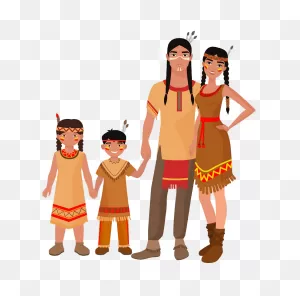 Native American Family Clipart Transparent - ClipartFlare