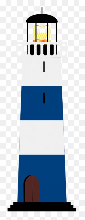 Lighthouse Blue White - Nautical Clipart Lighthouse - Png Download ClipartFlare.com 