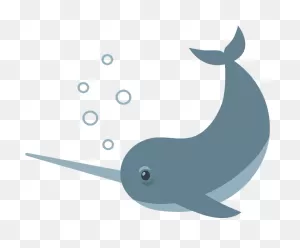 Narwhal Tusk Tail Flipper Doodle #ad , #paid, #sponsored, #tusk ClipartFlare.com 
